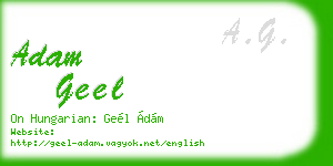 adam geel business card